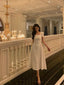 Gorgeous A Line Short Sleeves White Date Night Dresses Formal Prom Dresses Birthday Outfits