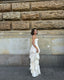 Gorgeous  A-Line Strapless Satin Long Formal Prom Dresses Formal Evening Dresses