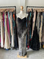 Gorgeous Black And Gray Gradient Beaded Chiffon Long Formal Prom Dresses