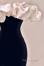 Gorgeous Mermaid Off The Shoulder Black Formal Prom Dresses