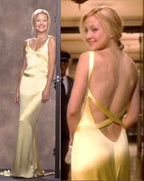Gorgeous Mermaid Spaghetti Straps Floor Length Yellow Formal Evening Dresses Backless Formal Prom Dresses