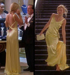 Gorgeous Mermaid Spaghetti Straps Floor Length Yellow Formal Evening Dresses Backless Formal Prom Dresses