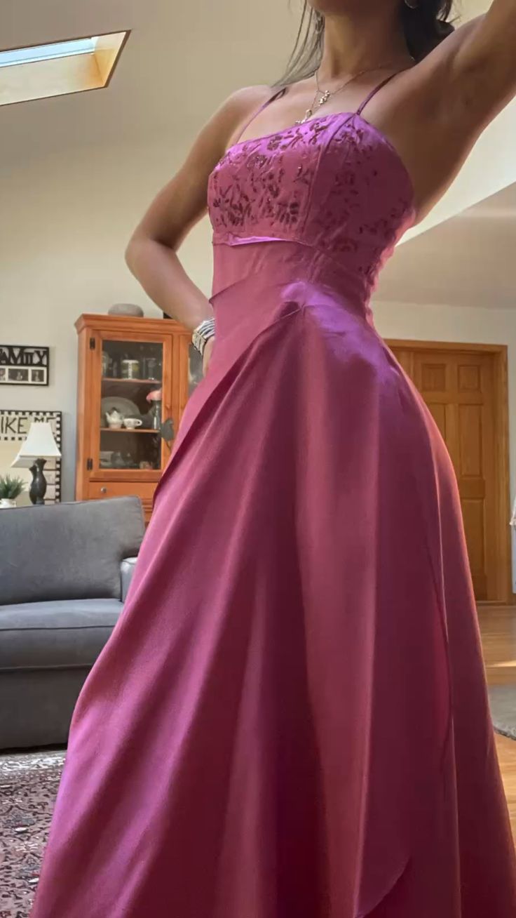Gorgeous Pink A Line Beaded Formal Prom Dresses Long Formal Evening Gown Secondary image