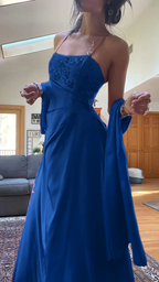 Gorgeous Pink A Line Beaded Formal Prom Dresses Long Formal Evening Gown