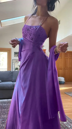 Gorgeous Pink A Line Beaded Formal Prom Dresses Long Formal Evening Gown