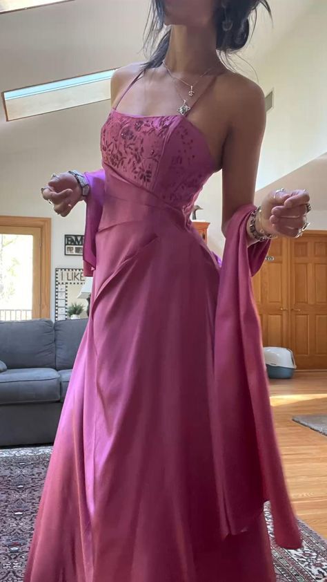 Gorgeous Pink A Line Beaded Formal Prom Dresses Long Formal Evening Gown Main image