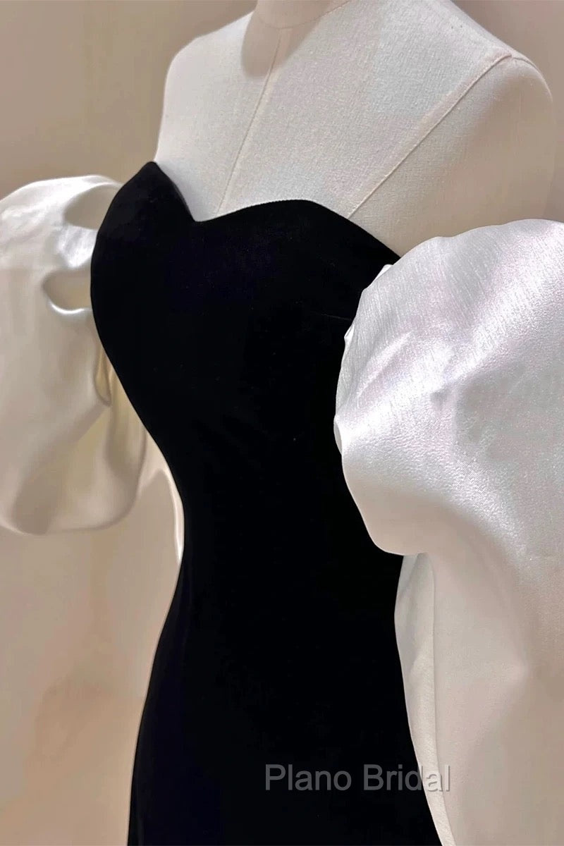 Gorgeous Sheath Off The Shoulder Black Velvet Evening Dresses Formal Prom Dresses Birthday Outfits