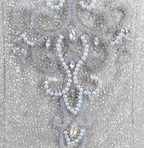 Gorgeous Silver Mermaid Off-The-Shoulder Beaded Sparkly Tulle Train Formal Prom Dresses