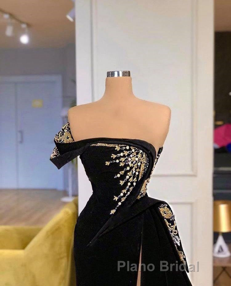 Gorgeous Strapless Split Front A-line Formal Prom Dress With Beading Secondary image