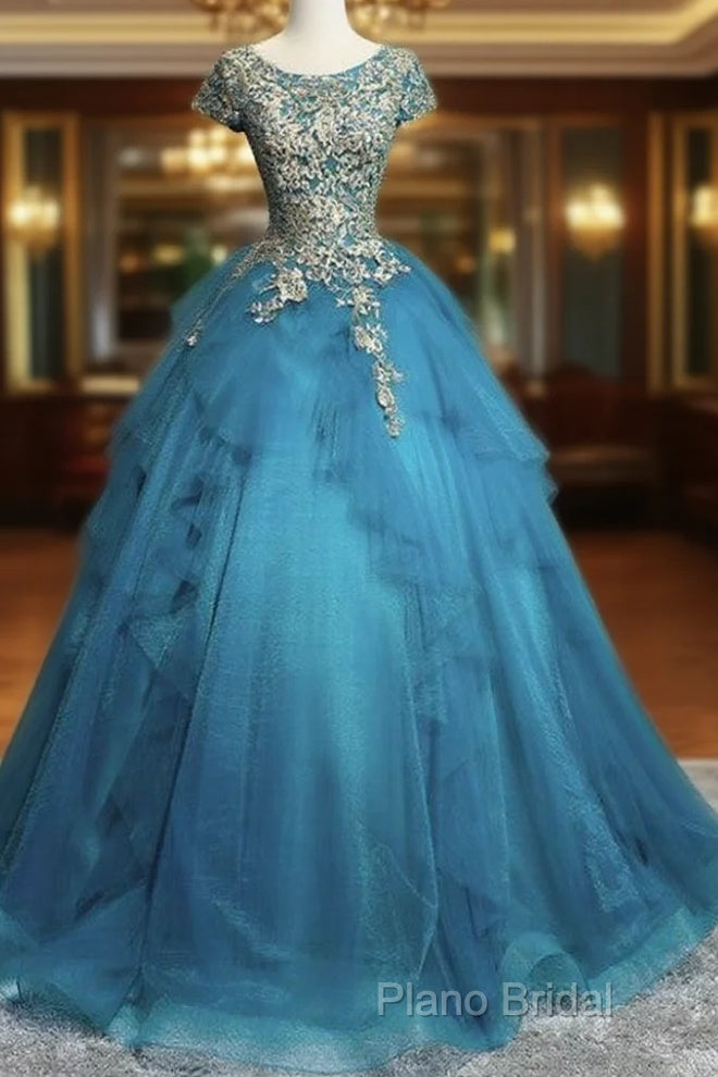 Gorgeous Tull Ball Princess Gowns, Handmade High Quality Party Gowns, Sweet 16 Dresses Main image