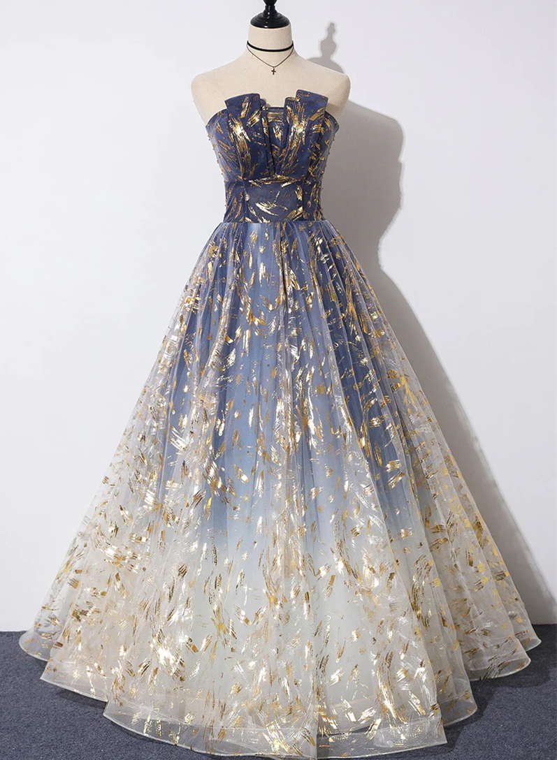 Gorgeous Tulle A-Line Party Gown, Fashionable Formal Prom Dresses
