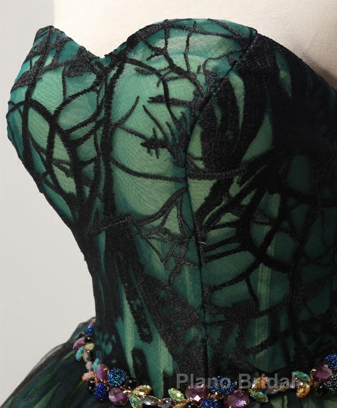 Stylish Tulle Lace Short Formal Prom Dresses, Cute Evening Dresses Secondary image