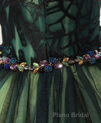 Stylish Tulle Lace Short Formal Prom Dresses, Cute Evening Dresses