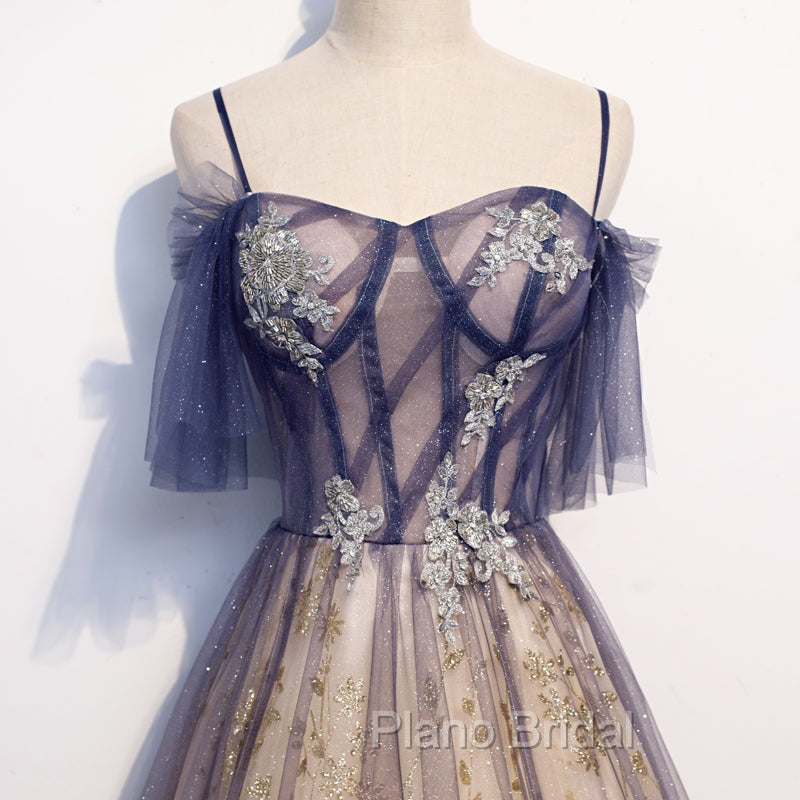 Gradient Pink Sweetheart Floor Length Party Dresses, A-line Gradient Long Formal Prom Dresses Secondary image