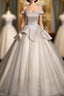 Gray Tulle Sequins Appliques Quinceanera Dresses