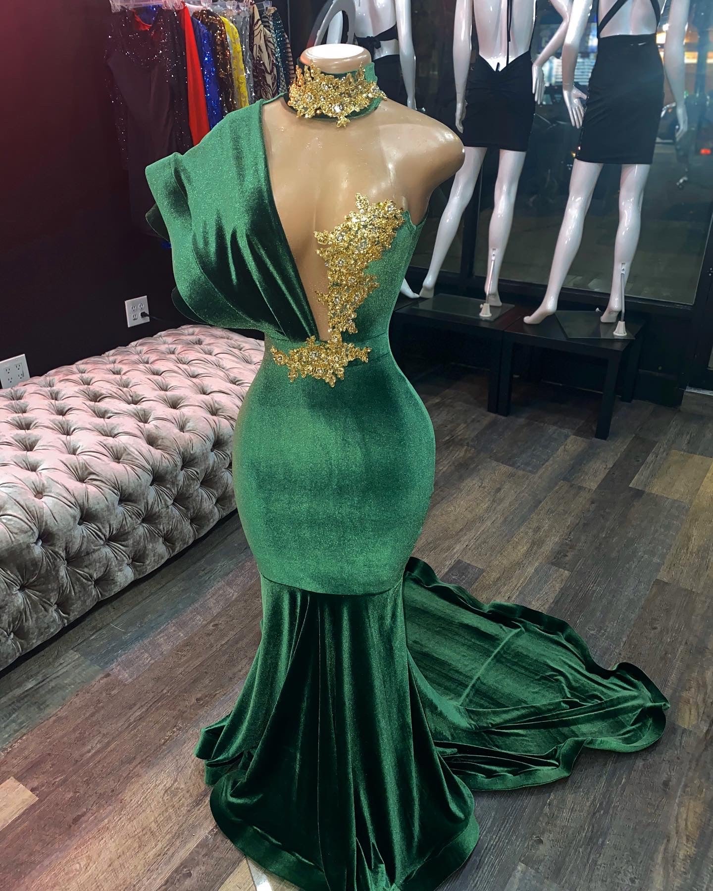Green Formal Evening Formal Prom Dresses,Long Formal Prom Dresses Secondary image