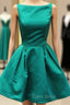 green homecoming Dresses short Formal Prom Dresses