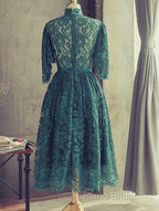Green Lace Short Party Dresses Green Lace Homecoming Dresses