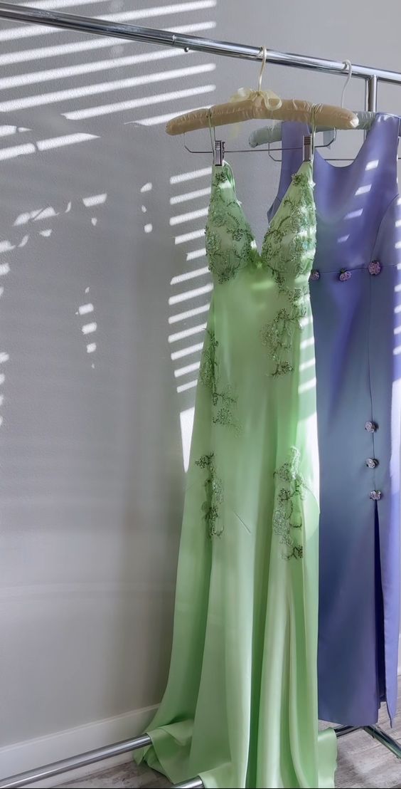 Green Long Formal Evening Dresses Formal Prom Party Formal Party Gown Secondary image