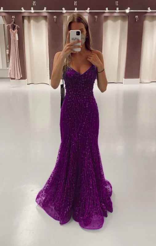 Green Long Mermaid Formal Prom Dresses Formal Evening Gowns Secondary image