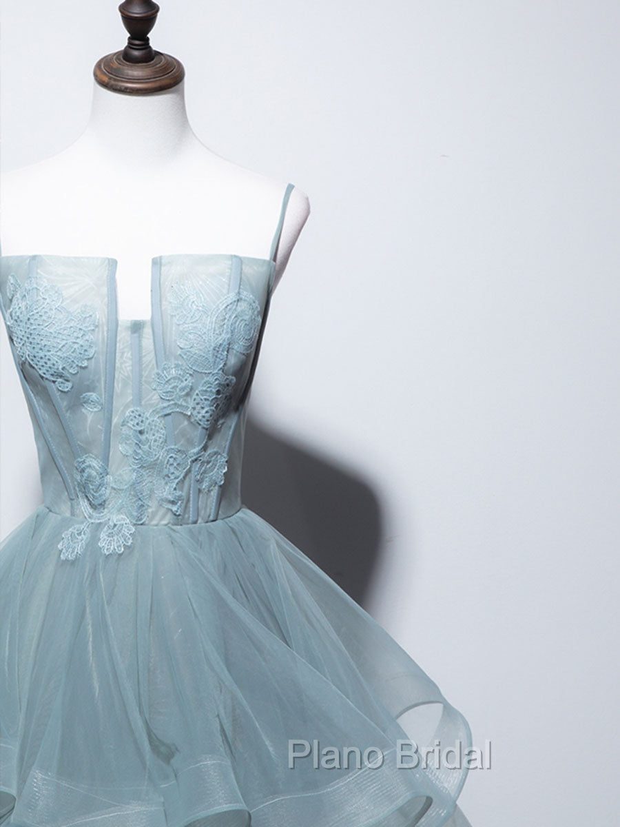 Green Long Formal Prom Dresses, Green Formal Graduation Dresses With Lace Secondary image