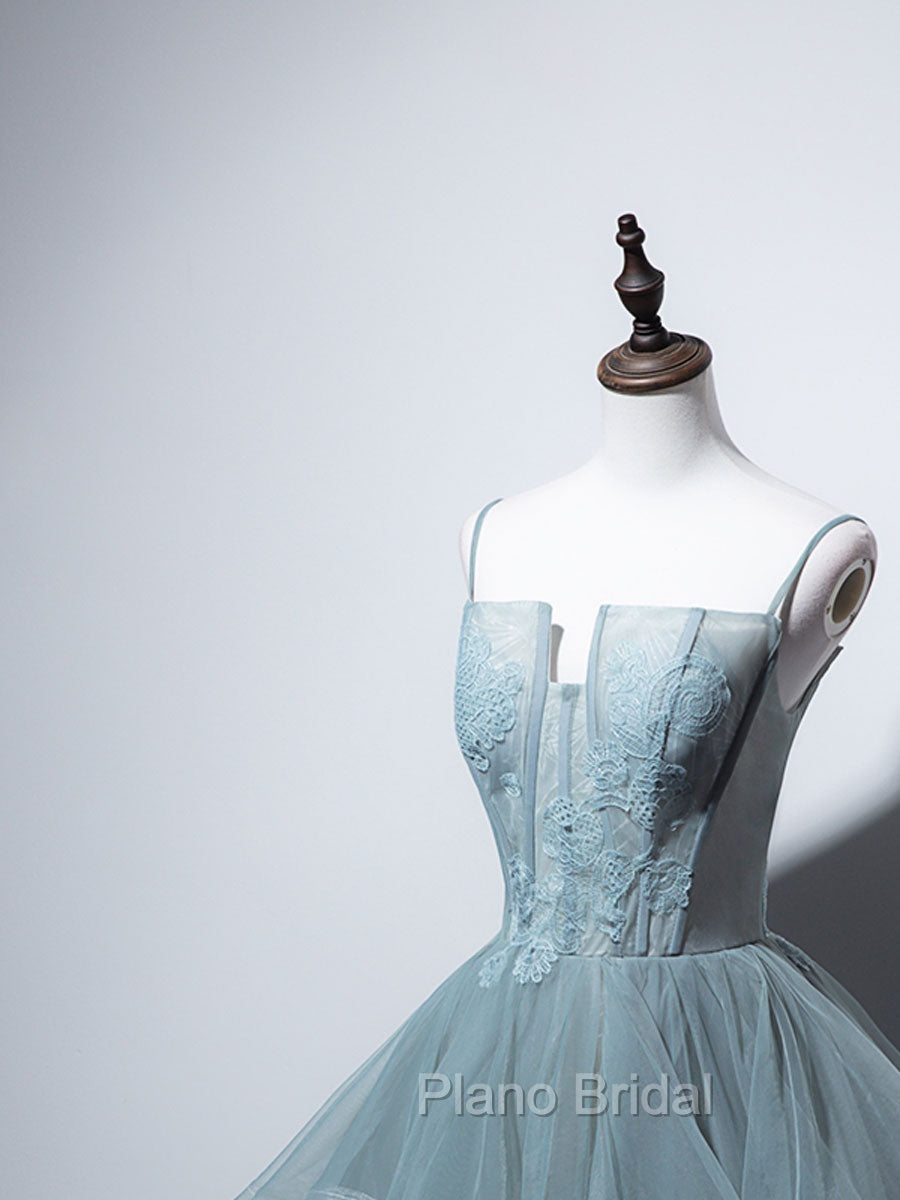 Green Long Formal Prom Dresses, Green Formal Graduation Dresses With Lace