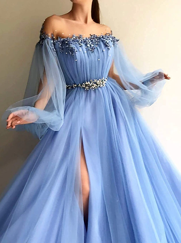 Blue/Green New Fashion Formal Evening Dresses Formal Prom Gown