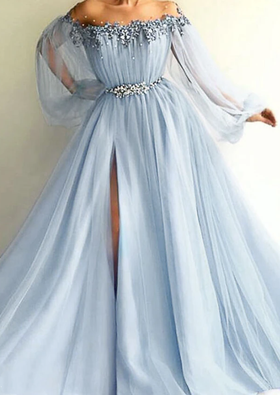 Blue/Green New Fashion Formal Evening Dresses Formal Prom Gown