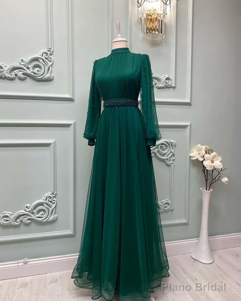 Green Prom Dress, Custom Made Evening Dress Main image