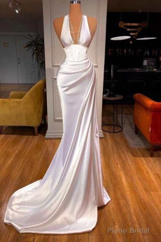Halter V-Neck Mermaid Prom Dress Main image