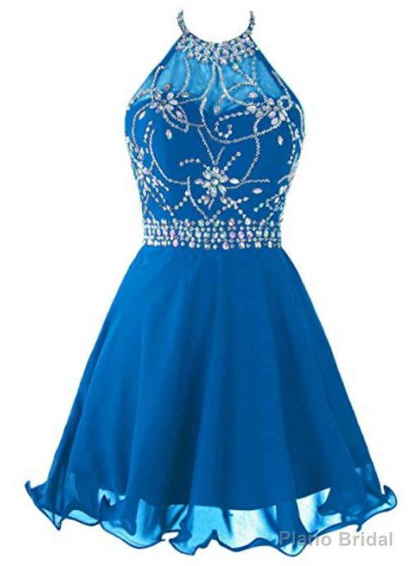 Homecoming Dresses Satin Party Dress Short Graduation Dress Main image