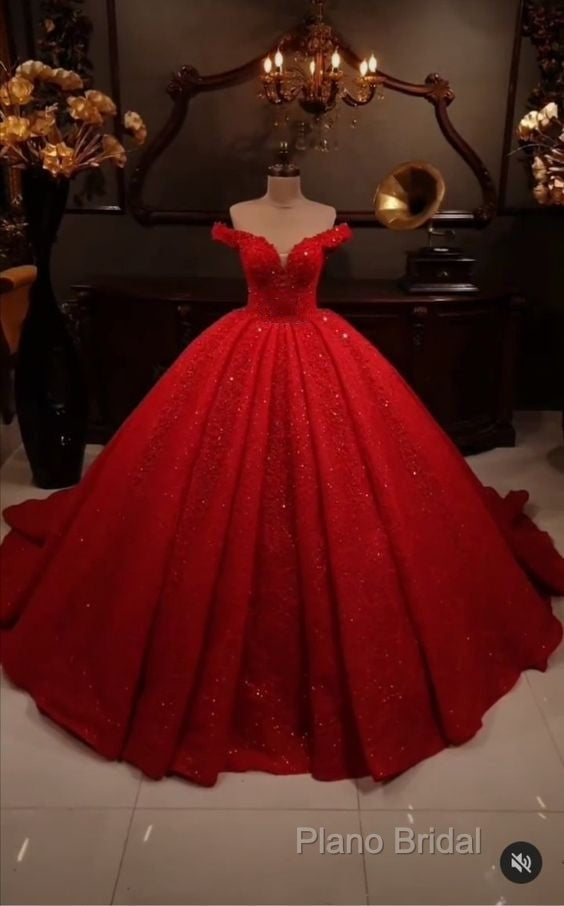 Hot Appliques Ball Gown Dark Green Wedding Dresses Sequin Quinceanera Dresses Secondary image