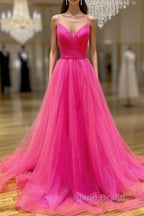 Hot Pink Formal Prom Dresses Long  Formal Dresses, Evening Dresses, Dance Dresses