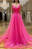 Hot Pink Formal Prom Dresses Long  Formal Dresses, Evening Dresses, Dance Dresses