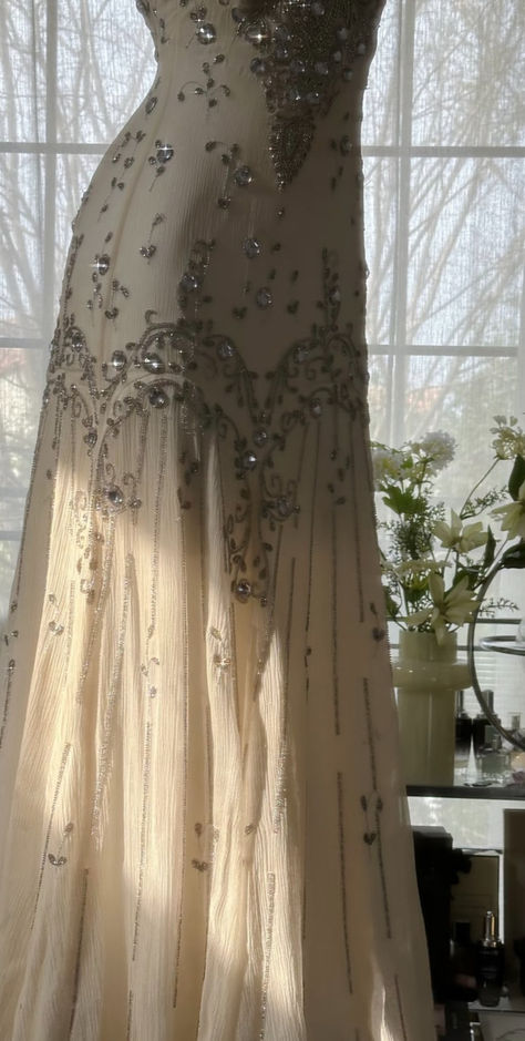 Ivory A Line Straps Beaded Chiffon Long Formal Prom Dresses Graduation Formal Prom Dresses
