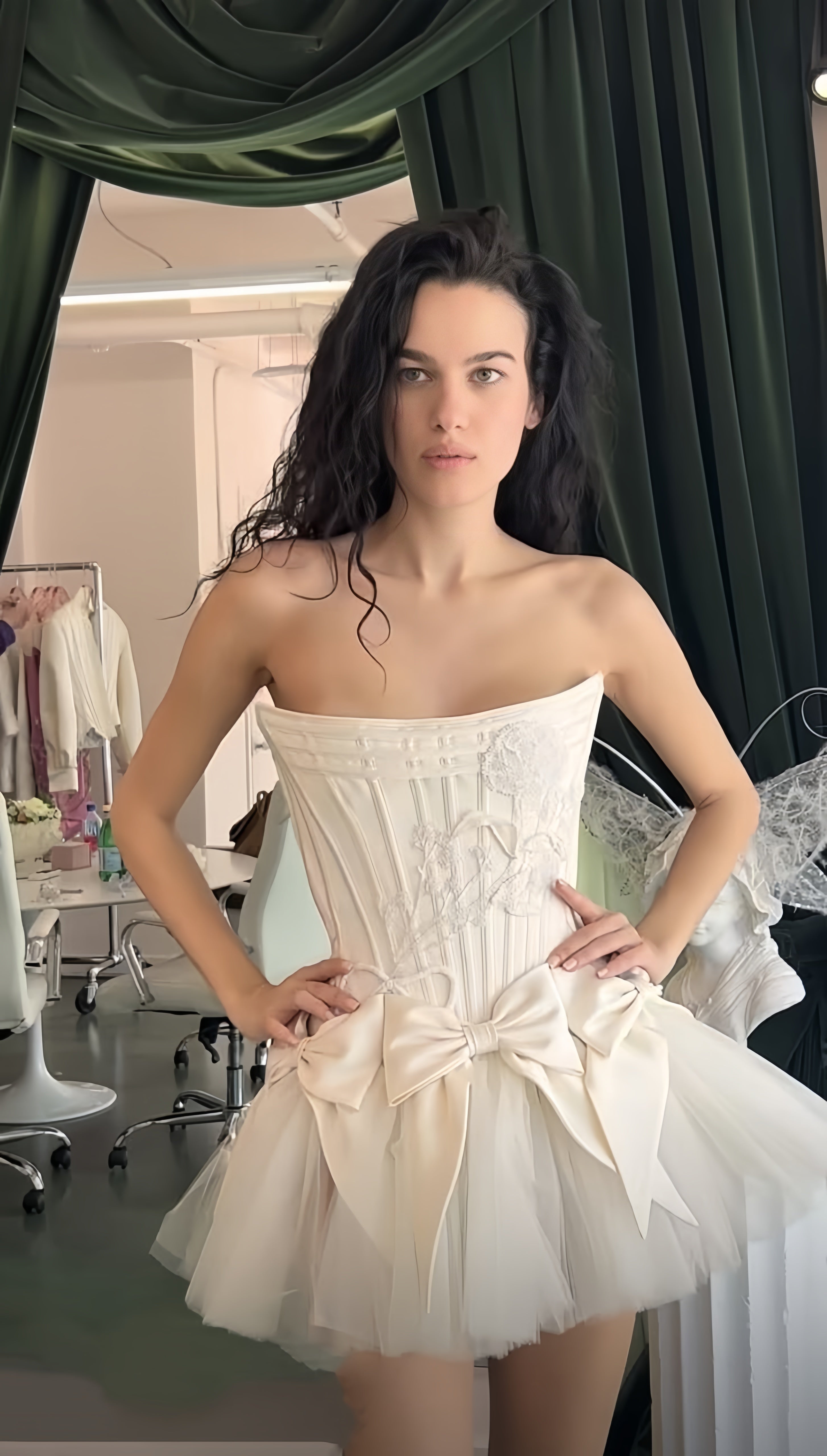 Ivory Strapless Wedding Dresses, Short Hoco Formal Prom Dresses,