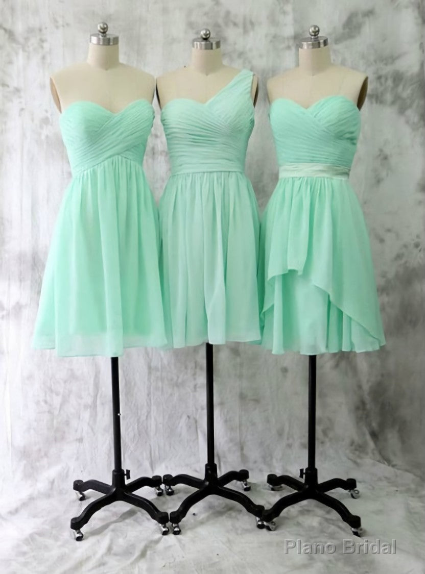 Knee Length Sweetheart Mint Bridesmaid Dress Main image