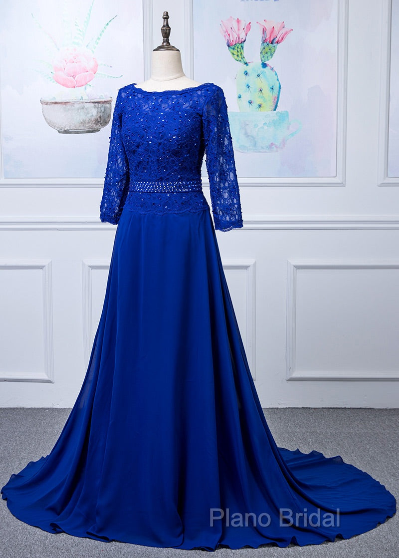 Lace Long Sleeves Scoop Neck Mother Of The Bride Dresses Secondary image