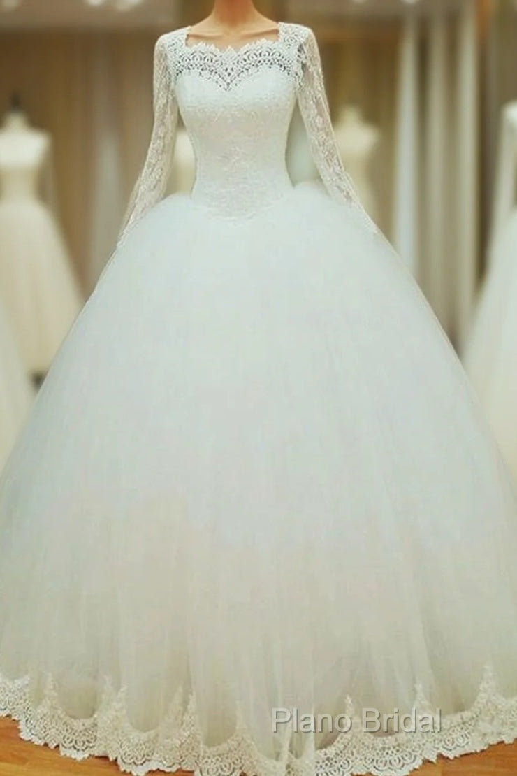 Lace Long Sleeves Wedding Dresses Ball Gowns Main image