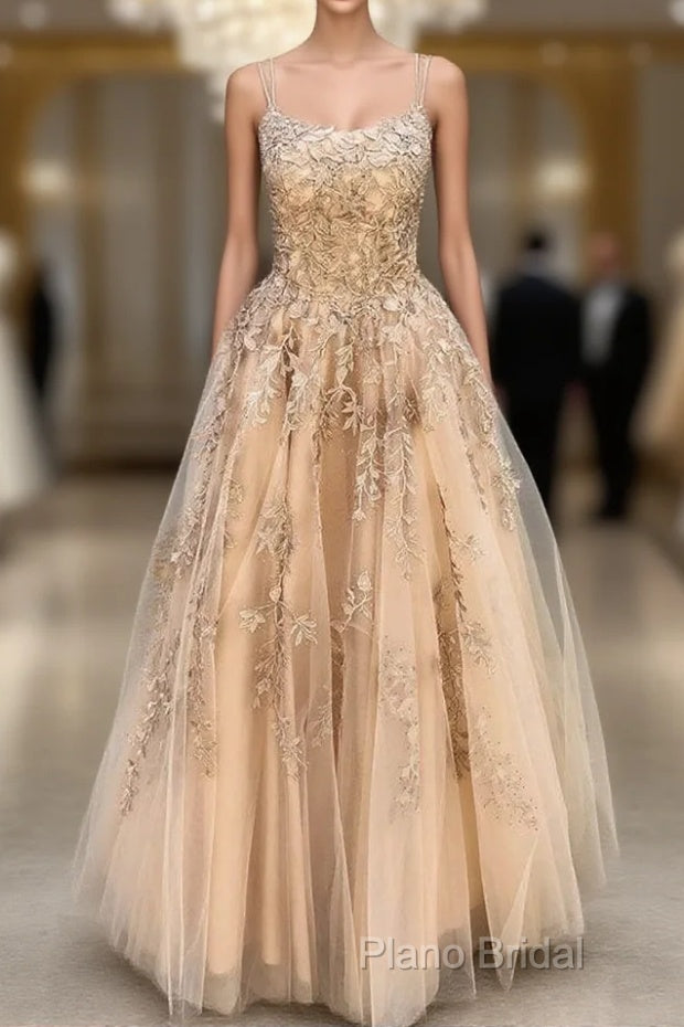 Lace Formal Prom Dresses Long, Formal Dresses, Dance Dresses, Graduation School Party Gown Main image