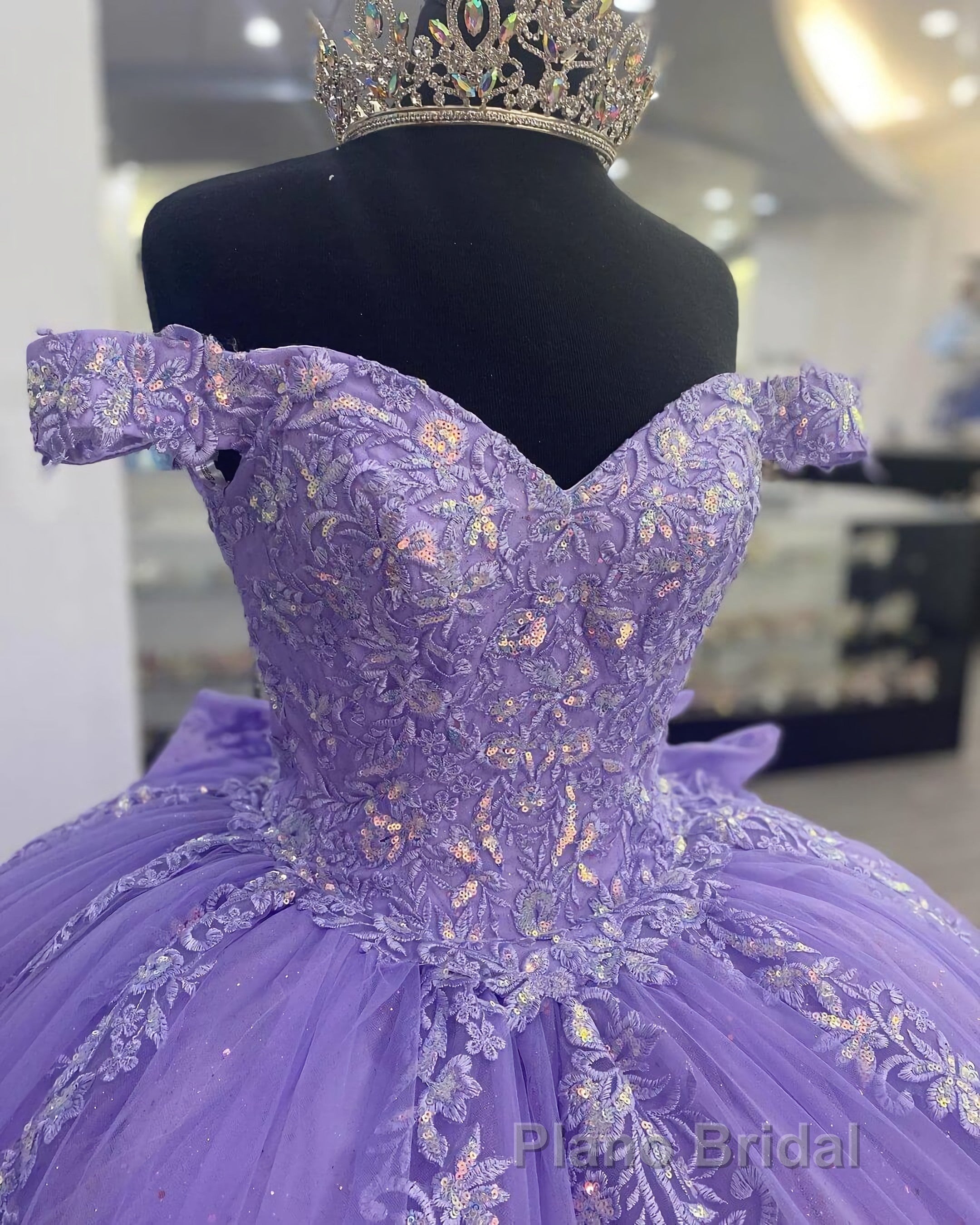 Lilac Corset Mexican Quinceanera Dresses Ball Gown