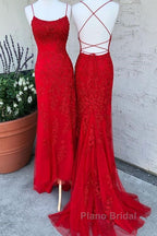 Lavender Lace Corset Formal Prom Dresses Mermaid Scoop  Evening Dresses With Beading
