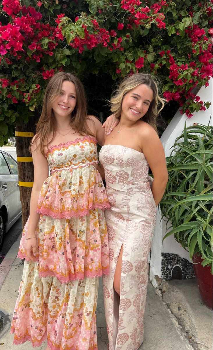 Orange Fashion Sweet Floral Layered Lace Long Prom Dress Evening Gown Garden Party Dress