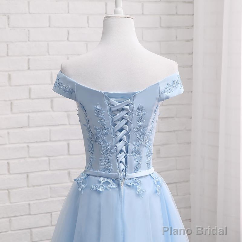 Light Blue Party Dress, Charming Blue Bridesmaid Dress , Party Dress