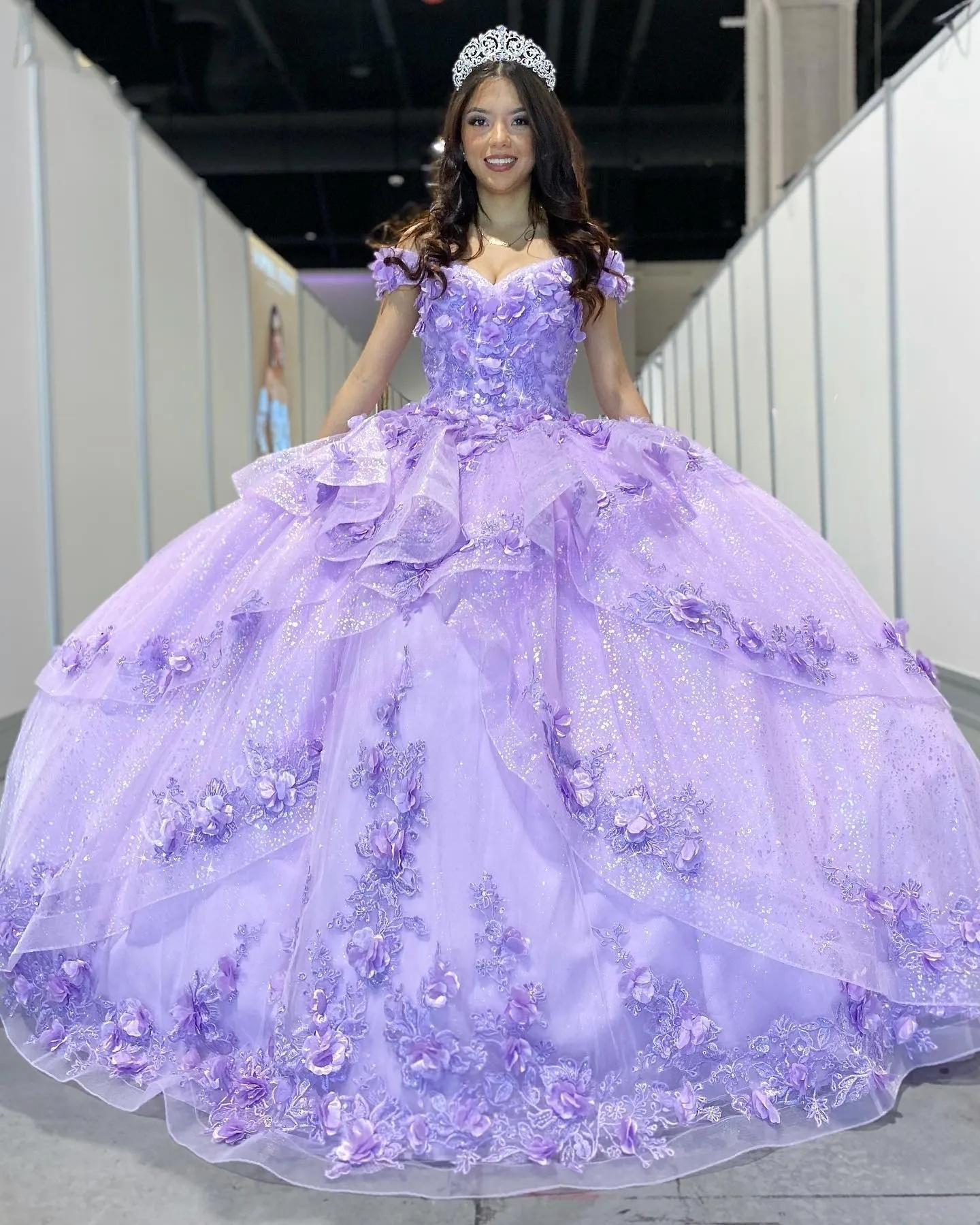 Light Blue Sparkly Off The Shoulder Appliques Formal Prom Dresses Quinceanera Dresses Sweet 16 Formal Prom Dresses Ball Gown