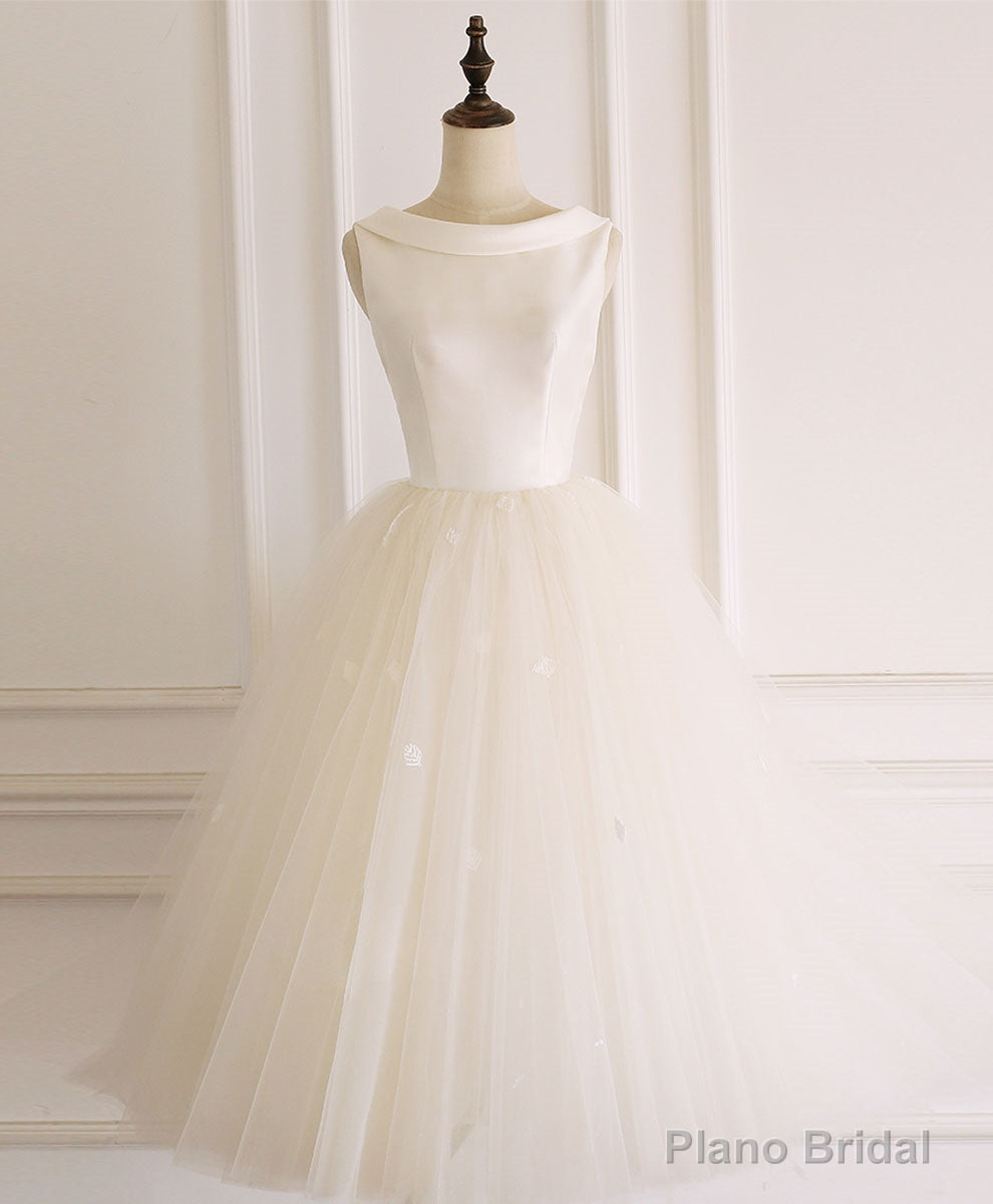 Light Champagne Tulle Short Prom Dress Tulle Homecoming Dress Main image