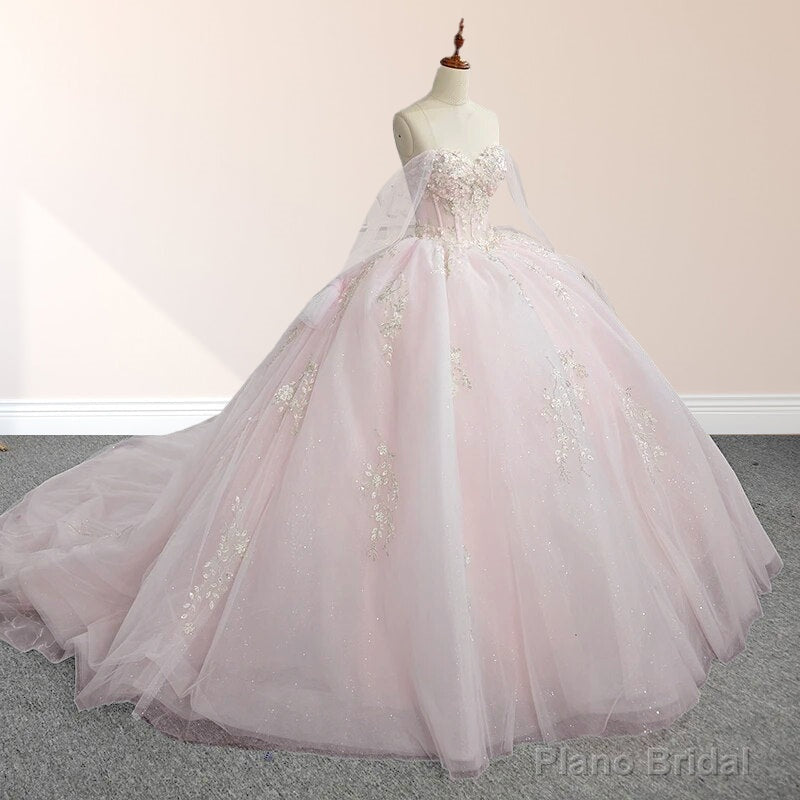 Light Pink Ball Gown Appliqued Quinceaera Dresses Secondary image