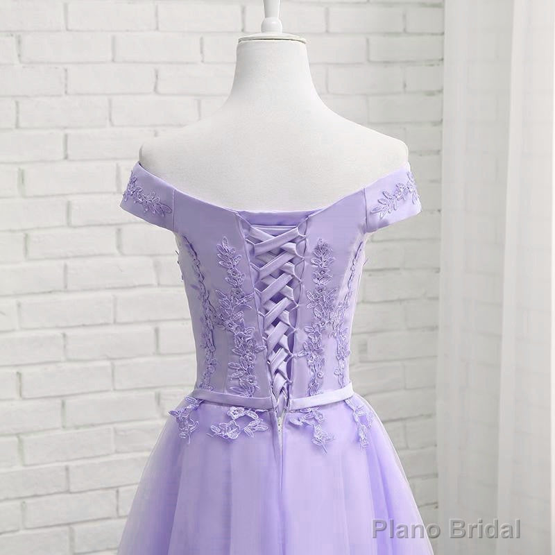 Light Purple Short Bridesmaid Dress , Tulle with Lace New Formal Dresses Secondary image