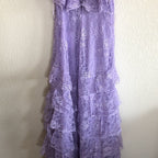 Lilac Lace Long Formal Prom Dresses Party Dresses 21Th Birthday Outfits