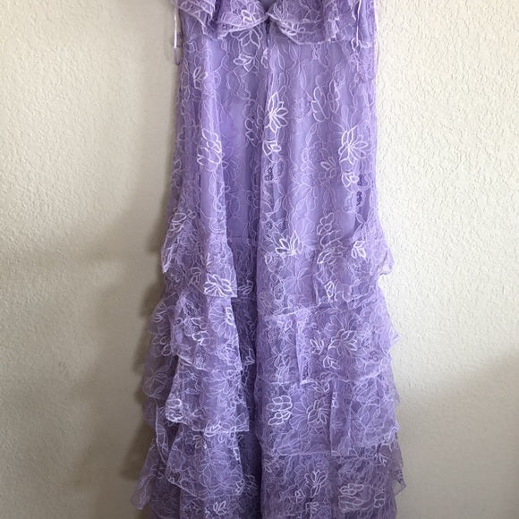 Lilac Lace Long Formal Prom Dresses Party Dresses 21Th Birthday Outfits